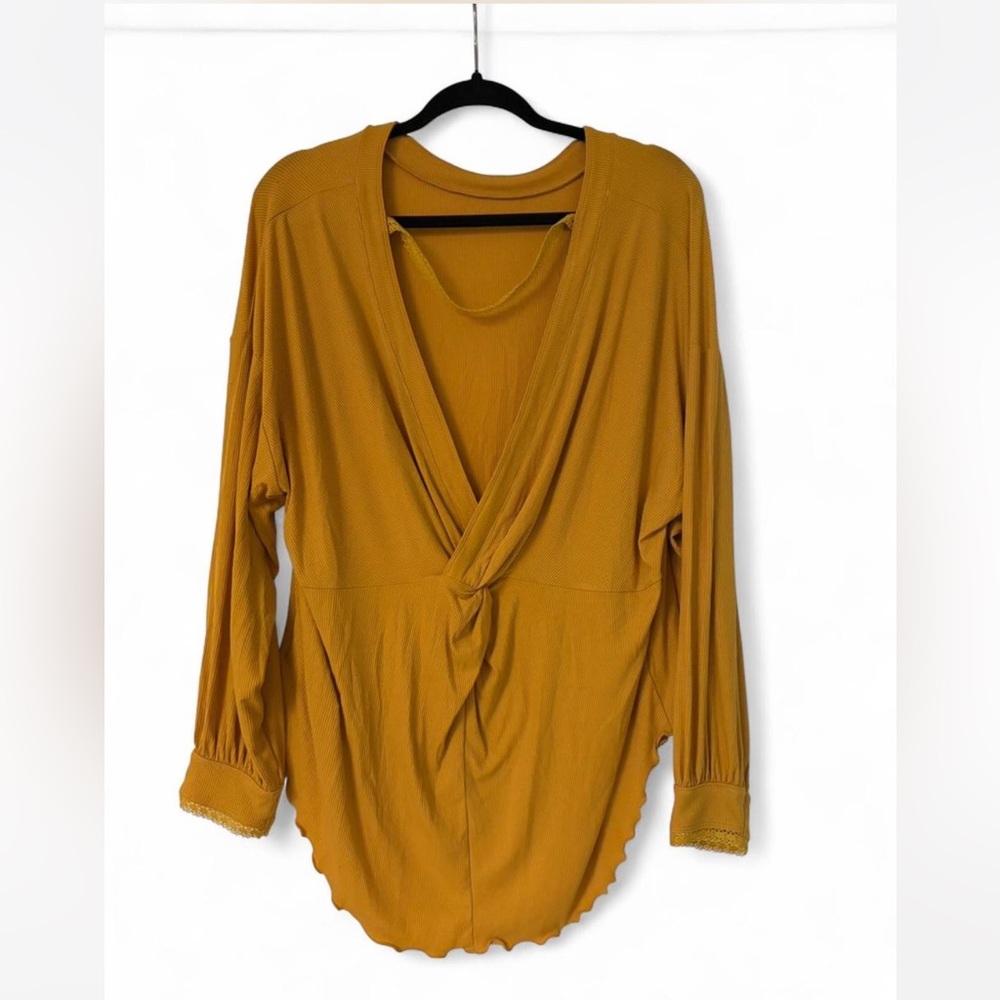 Free People Golden Knit Top
